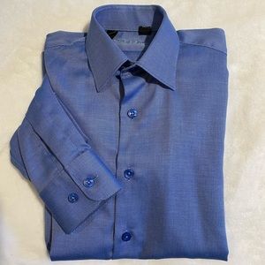 Boys Ragazzo blue dress shirt